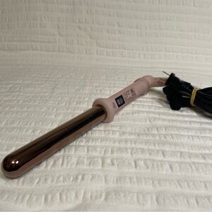 L’ange Pink Hair Curling Wand HT015B with Black Cord